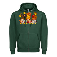 Sports Green softball gnomes Zipper Hoodie - Zillion Design Studio