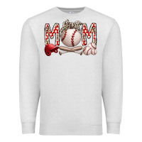 Oatmeal Heather mom baseball Premium Sweatshirt - RacoonDesign