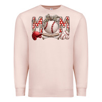 Pale Pink mom baseball Premium Sweatshirt - RacoonDesign