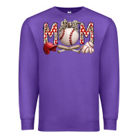 Purple mom baseball Premium Sweatshirt - RacoonDesign