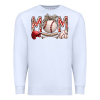 White mom baseball Premium Sweatshirt - RacoonDesign