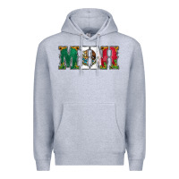 Heather Grey mexican flag mini Premium Hoodie - Jasminsmagicworld