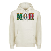 Oatmeal Heather mexican flag mini Premium Hoodie - Jasminsmagicworld