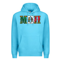 Ocean Blue mexican flag mini Premium Hoodie - Jasminsmagicworld