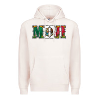 Pale Pink mexican flag mini Premium Hoodie - Jasminsmagicworld