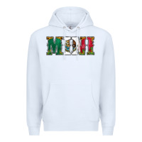 White mexican flag mini Premium Hoodie - Jasminsmagicworld