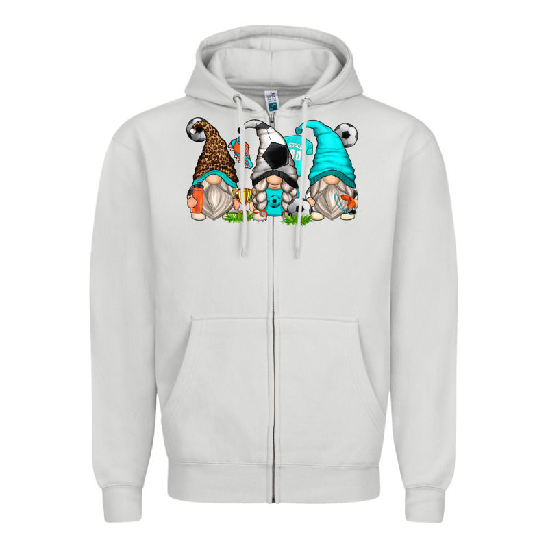 Soccer Gnomes Zipper Hoodie by Zillion Design Studio | Teevron