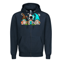 Navy soccer gnomes Zipper Hoodie - Zillion Design Studio