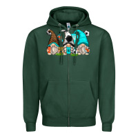 Sports Green soccer gnomes Zipper Hoodie - Zillion Design Studio