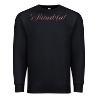 Black thankful Premium Sweatshirt - FaDigitalArtStudio