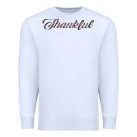 White thankful Premium Sweatshirt - FaDigitalArtStudio