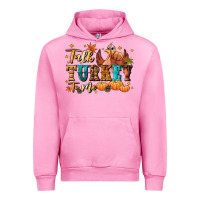 Fuchsia Pink Talk turkey to me Urban Hoodie - NancyCooperArtShop