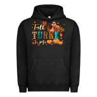 Pigment Black Talk turkey to me Urban Hoodie - NancyCooperArtShop