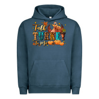 Pigment Midnight Navy Talk turkey to me Urban Hoodie - NancyCooperArtShop