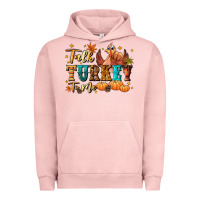 Pigment Salmon Talk turkey to me Urban Hoodie - NancyCooperArtShop