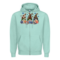 Seafoam football gnomes Zipper Hoodie - Zillion Design Studio