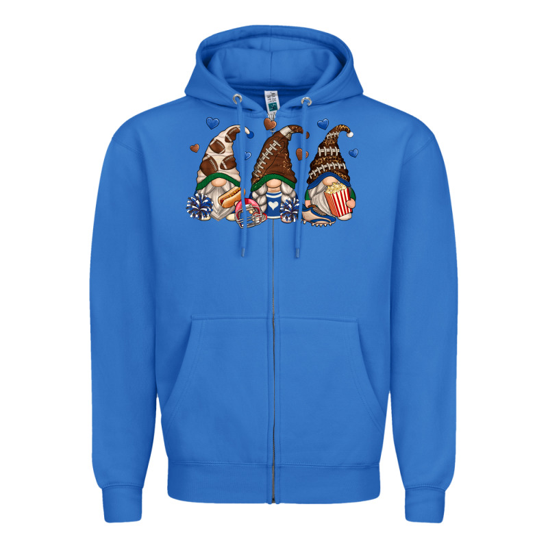 Football Gnomes Zipper Hoodie by Zillion Design Studio | Teevron