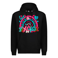 Black xo xo rainbow valentine Premium Hoodie - NancyCooperArtShop