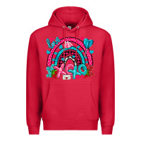 Cardinal xo xo rainbow valentine Premium Hoodie - NancyCooperArtShop