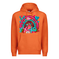Carrot xo xo rainbow valentine Premium Hoodie - NancyCooperArtShop