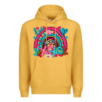 Mustard xo xo rainbow valentine Premium Hoodie - NancyCooperArtShop