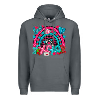 Rock xo xo rainbow valentine Premium Hoodie - NancyCooperArtShop