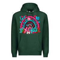 Sports Green xo xo rainbow valentine Premium Hoodie - NancyCooperArtShop