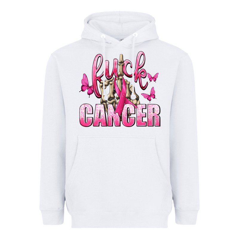 Fuck Cancer With Butterflies Heavyweight Hoodie by texasbilliewilder | Teevron