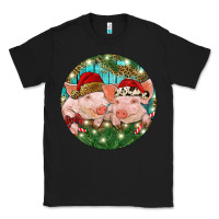 Black Christmas Pigs Classic Tee - RanaPortraitStore