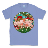 Colony Blue Christmas Pigs Classic Tee - RanaPortraitStore