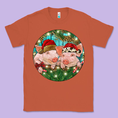 Christmas Pigs Classic Tee Designed By Ranaportraitstore