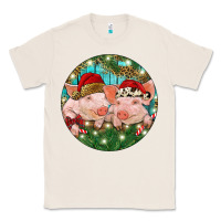 Natural Christmas Pigs Classic Tee - RanaPortraitStore