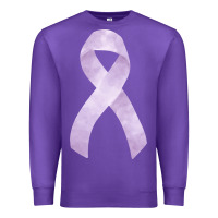 Purple testicular cancer ribbon fa element Premium Sweatshirt - FaDigitalArtStudio