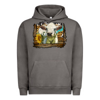 Pigment Tornado charolais heifer with western background Urban Hoodie - LillyAllenDesigns