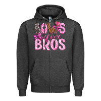 Charcoal Heather bows before bros Zipper Hoodie - texasbilliewilder