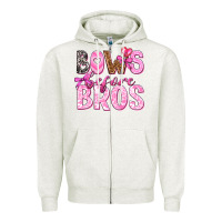 Bows Before Bros Zipper Hoodie | Teevron