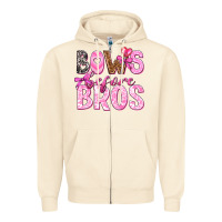 Sandshell bows before bros Zipper Hoodie - texasbilliewilder