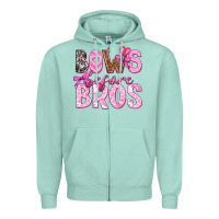 Seafoam bows before bros Zipper Hoodie - texasbilliewilder