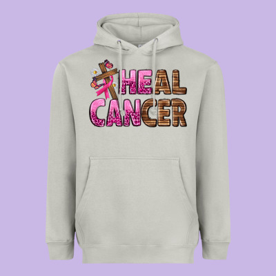 Heal Cancer Heavyweight Hoodie Designed By Texasbilliewilder