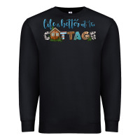 Black life is better at the cottage Premium Sweatshirt - HRA Design Shop