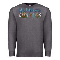 Charcoal Heather life is better at the cottage Premium Sweatshirt - HRA Design Shop