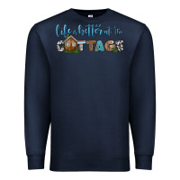 Navy life is better at the cottage Premium Sweatshirt - HRA Design Shop