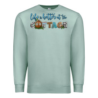 Seafoam life is better at the cottage Premium Sweatshirt - HRA Design Shop