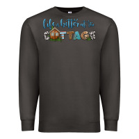 Smoke life is better at the cottage Premium Sweatshirt - HRA Design Shop