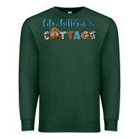 Sports Green life is better at the cottage Premium Sweatshirt - HRA Design Shop