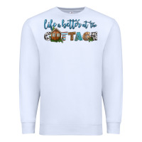 White life is better at the cottage Premium Sweatshirt - HRA Design Shop