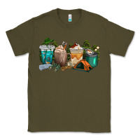 Army Green camping coffee cups Classic Tee - texasbilliewilder