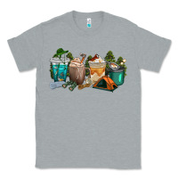 Heather Grey camping coffee cups Classic Tee - texasbilliewilder