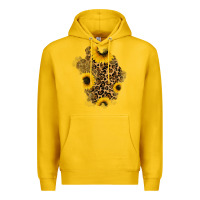 Lemon glitter sunflowers leopard patch Premium Hoodie - RanaPortraitStore