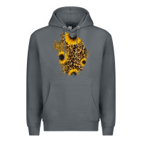 Rock glitter sunflowers leopard patch Premium Hoodie - RanaPortraitStore